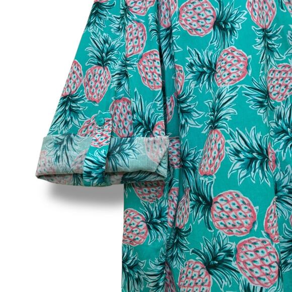 Miraclesuit Talbots pineapple party beach shirt dress coverup - Picture 5 of 8